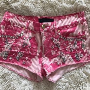 Swarovski Crystal Juicy Couture jean shorts
